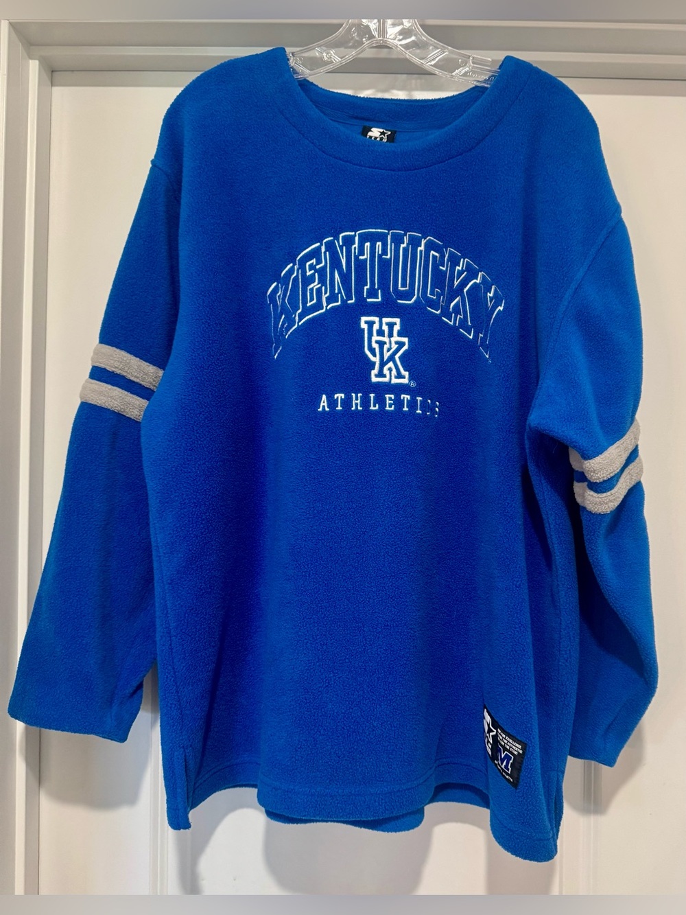 Vintage Team STARTER Royal Blue Kentucky Fleece Crewneck Sweatshirt M